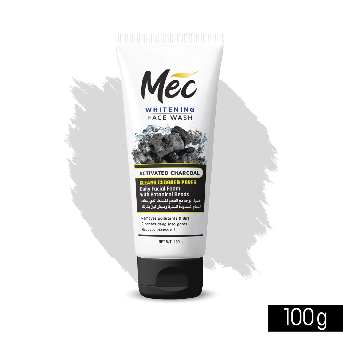 Meclay London Mec Whitening Activated Charcoal Face Wash 100ml